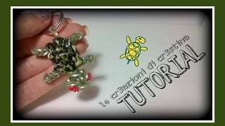 Tutorial Tartaruga con Elastici RAINBOW LOOM  DIY Turtle Charm [upl. by Malti]