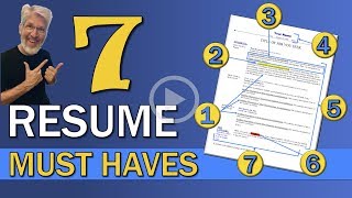 Resume Must Haves  DONT MISS THESE 7 RESUME ESSENTIALS [upl. by Ityak]