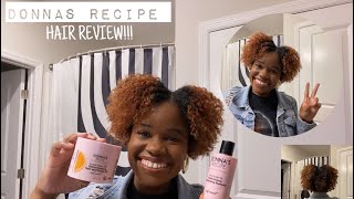 DONNAS RECIPE HAIR LINE REVIEW SWEET POTATO PIE COLLECTION BRAID OUT [upl. by Kaylyn727]