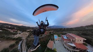 Unreal Sunset Paramotor Flight  Dreamlike Approach amp Stunning Cloud Colors  Kefalonia Island GR [upl. by Petronille]