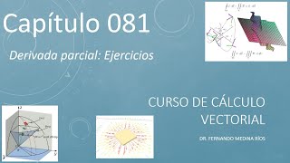 Derivadas Parciales ejercicios resueltos Cálculo Vectorial Cap 081 [upl. by Darcy]