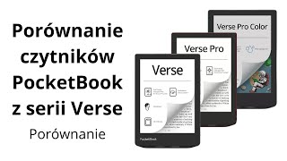 Porównanie czytników z serii Verse  PocketBook Verse Verse Pro Verse Pro Color [upl. by Nnalatsyrc]