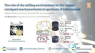 The role of the milling environment on the coppercatalysed mechanochemical synthesis of Tolbutamide [upl. by Euphemia]