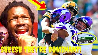 BIGGEST BLOWOUT START I EVER WITNESSED PACKERS VS VIKINGS HIGHLIGHTS REACTION 2024 WEEK 4 [upl. by Hulen]