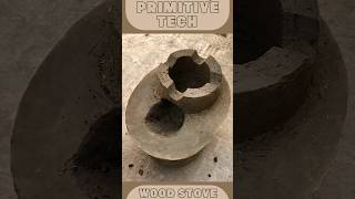 How to Build a Primitive Technology Wood Stove with Clay 🌍🔥  EcoFriendly DIY shorts viral [upl. by Eleaffar]