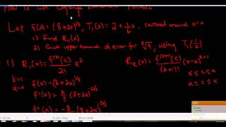 8 How to Use Lagrange Remainder Formula [upl. by Ameyn]