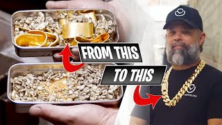 Making a 2 Kilo Gold Cuban Chain – INSANE ASMR [upl. by Meesak]