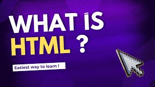 What is HTML  How it Works [upl. by Ennyrb]