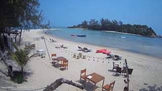 🔴 Lost Beach Bar amp Restaurant  Chaweng  Koh Samui  Thailand  Live Beach Webcam  2160p 4K [upl. by Dey]