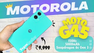 Moto G45 5G Unboxing and Quick Review 🔥  Camera Display amp Speed Test  PERFECT UNBOX [upl. by Anerahs]