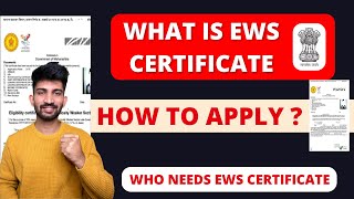 What is EWS Certificate  How to Apply for EWS Certificate 2024 [upl. by Bork]