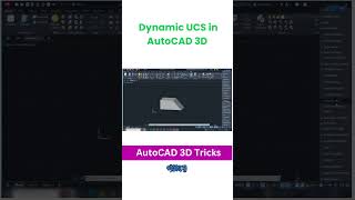 How to Use Dynamic UCS in AutoCAD 3D  Gobeshona autocad3d [upl. by Survance975]