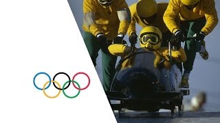 Jamaican Bobsleigh Team Debut At Calgary 1988 Winter Olympics [upl. by Steady161]