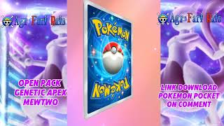 Pokemon Pocket open pack GENETIC APEX MEWTWO  Link download pokemon Pocket pokemon pokemonpocket [upl. by Camey]