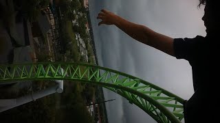 Monster  Adventureland Iowa  Back Row 4K HD POV  August 2023 [upl. by Calendra]