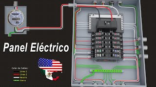 INSTALACION ELECTRICA RESIDENCIAL Centro de Carga  Panel Tablero Eléctrico México EEUU [upl. by Nohshan]