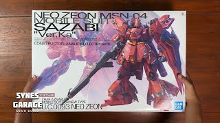 Unboxing Sazabi Ver Ka MG 1100  Aputure Amaran P60x  ASMR UNBOXING  Bandai [upl. by Delcina]