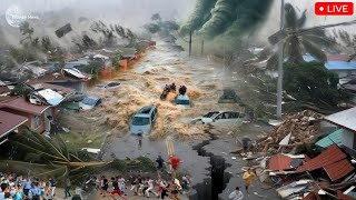 Philippines In Chaos Super Typhoons Flash floods and Volcano eruptions trigger Tsunami [upl. by Bergquist687]