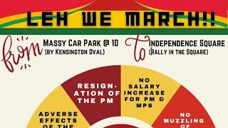 OPPOSITION LEH WE MARCH THIS SATURDAY MARCH 23rd 10am MASSY CAR PARK KENSINGTON [upl. by Tiram]