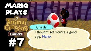 Mario Plays ACCF 7  Nookway Animal Crossing City Folk [upl. by Larual]