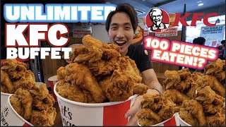 KFC SINGAPORES FIRST EVER UNLIMITED CHICKEN BUFFET DESTROYED  100 PIECES EATEN IN 90 Minutes [upl. by Mattheus253]