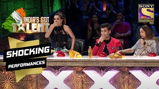 Shocking Acts That Has Everyones Heart Pounding  Indias Got Talent Season 8Shocking Performances [upl. by Oj853]