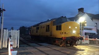 Class 97 on wrong platformMisuse Porthmadog Level CrossingStation [upl. by Doria226]