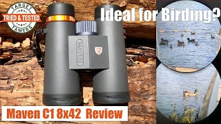 Maven C1 8x42 Binocular Review With Birding Footage amp Photos Via Digiscope Adapter [upl. by Kellie]