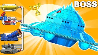 Monster tank UFO ICE vs MEGA TANK  Cartoons about tankNina tank cartoon [upl. by Sylvia794]