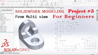 Basic SolidWorks Tutorials Project 5 Exercise 8 [upl. by Nnasus]