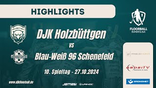 Highlights DJK Holzbüttgen vs BW 96 Schenefeld  10 Spieltag Floorball Bundesliga 202425 [upl. by Ainslie]