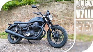 Moto Guzzi V7 III  First Ride Review [upl. by Evvie315]