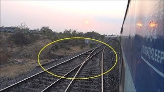 Rarest Of Rare  The LAST EXISTING Scissors Crossing Of Indian Railways [upl. by Herrle133]