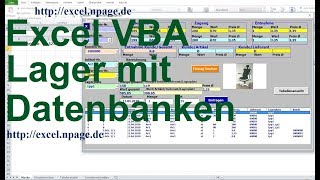 76 Lager Programm mit Datenbanken in Excel VBA selber erstellen [upl. by Busby]