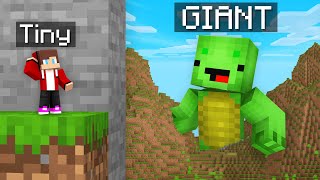 JJ TINY vs Mikey GIANT Hide and Seek Challenge in Minecraft Maizen [upl. by Annayoj920]