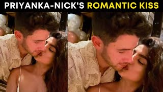 Priyanka Chopra amp Nick Jonas ROMANTIC KISS during New Year 2022 CELEBRATIONS [upl. by Welker]