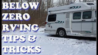 Winter RV Tips  5 Below Zero Temps amp Ways to Keep RV Warm [upl. by Suoivatco]