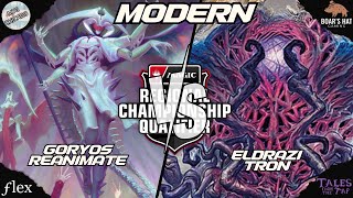 Goryos Reanimate VS Eldrazi Tron MTG Modern [upl. by Agustin]