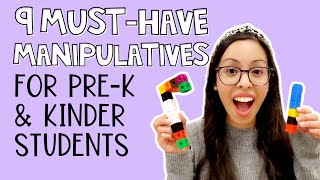 9 musthave manipulatives for prek and kinder teachers  9 musthave classroom supplies [upl. by Amlus]