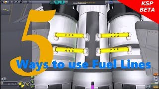 Kerbal Space Program 5 ways to use Fuel Lines [upl. by Greyso700]