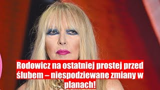 Rodowicz miała stawić czoła ślubowi ale w ostatniej chwili wszystko się zmieniło [upl. by Gibbeon]