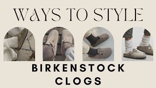 WAYS TO STYLE BIRKENSTOCK BOSTON CLOGS 🍂 [upl. by Earased]