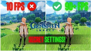 Genshin Impact Secret Settings to BOOST FPS 2024 [upl. by Akira]