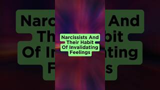 Narcissists and Their Habit of Invalidating Feelings narcissism shorts [upl. by Dnomyad]