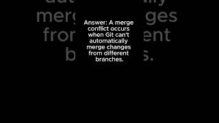 What is a Git merge conflict git github [upl. by Aneeuqahs]