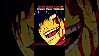 MEGUMIS DOMAIN😱SUKUNA INSULTS MEGUMI😡shorts anime jujutsukaisen megumi [upl. by Norvil]