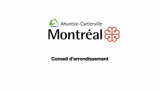 20241007 Conseil darrondissement dAhuntsic Cartierville  Integrale [upl. by Aibsel]