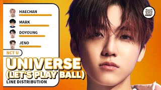 NCT U  Universe Lets Play Ball Line Distribution [upl. by Aisela287]