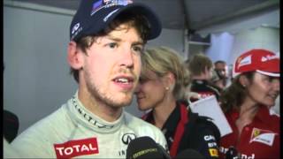 Vettel comments on Narain Karthikeyan [upl. by Siari]