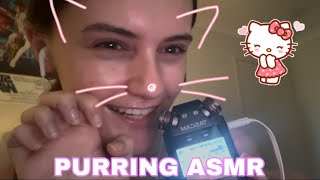 ASMR PURRING  GROWLING MOUTH SOUNDS 🐱Personal Attention  Closeup Video [upl. by Teyut]